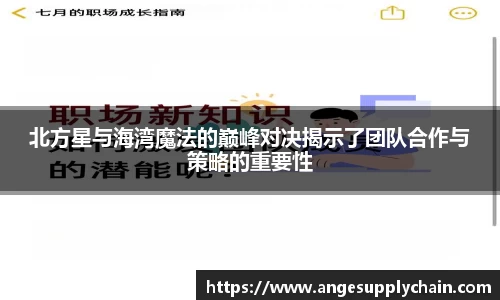 北方星与海湾魔法的巅峰对决揭示了团队合作与策略的重要性