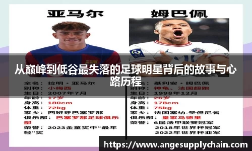 从巅峰到低谷最失落的足球明星背后的故事与心路历程